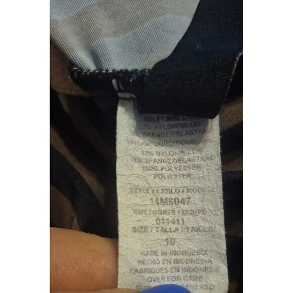 Vintage Maxine Of Hollywood Shirred Front Women's One Piece Swimsuit Sz 10 - Picture 4 of 4